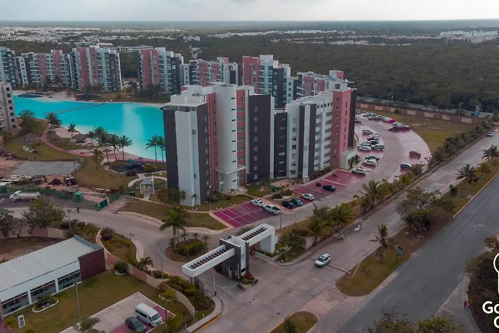 Dr02 Departamento Moderno Con Vista A La Laguna En Dream Lagoons Cancun Apartment