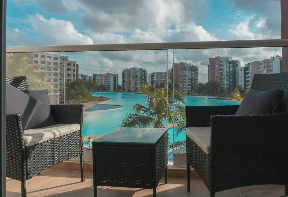 Dr02 Departamento Moderno Con Vista A La Laguna En Dream Lagoons Cancun