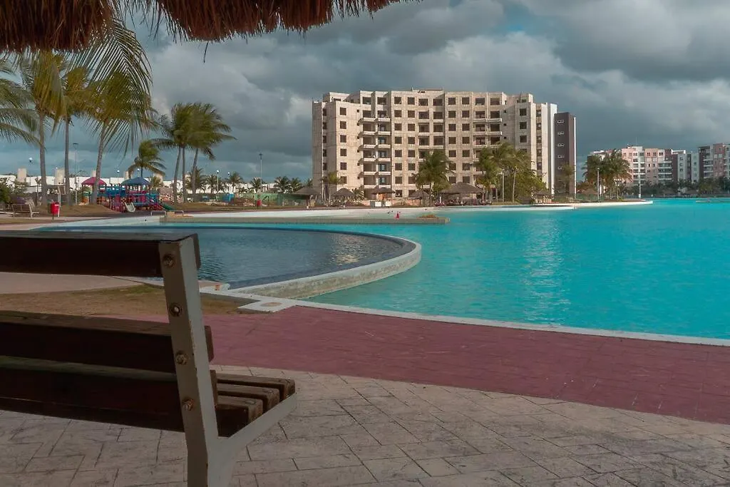 Dr02 Departamento Moderno Con Vista A La Laguna En Dream Lagoons Cancun 0*,  Mexico