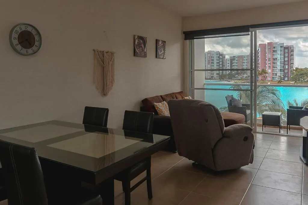 Dr02 Departamento Moderno Con Vista A La Laguna En Dream Lagoons Cancun 0*,