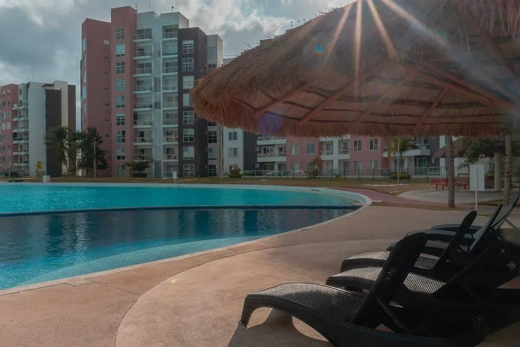 Dr02 Departamento Moderno Con Vista A La Laguna En Dream Lagoons Cancún 0*,  Mexico