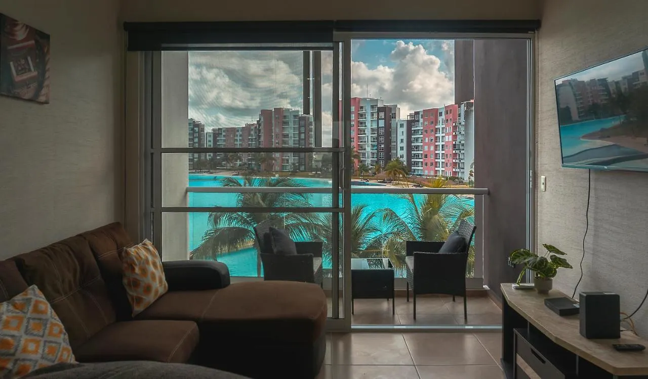 Dr02 Departamento Moderno Con Vista A La Laguna En Dream Lagoons Cancún